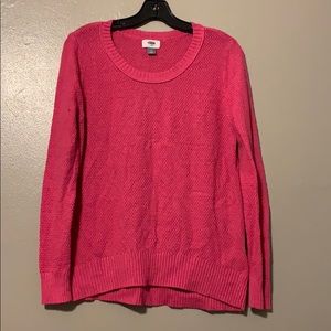 Hot pink old navy sweater